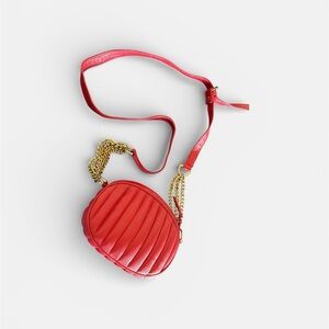 Red Quilted Crossbody Bag